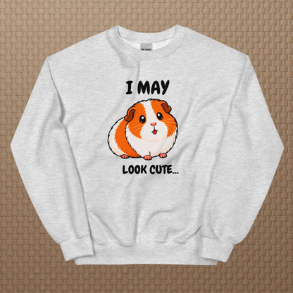 I may look cute sweatshirt