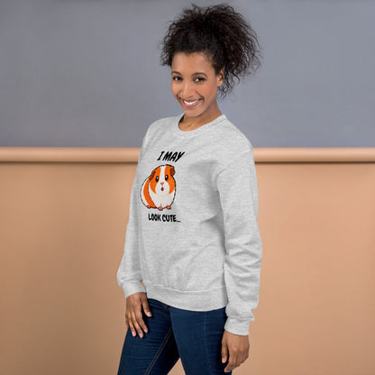 I may look cute sweatshirt