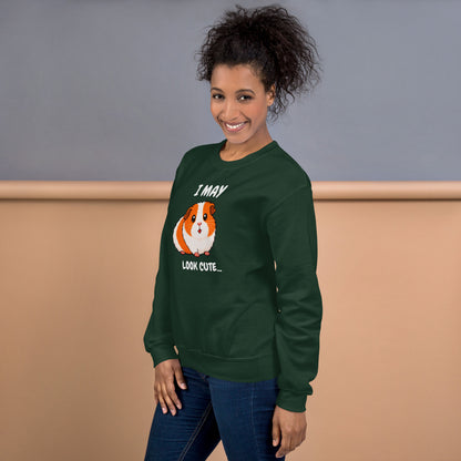 I may look cute sweatshirt