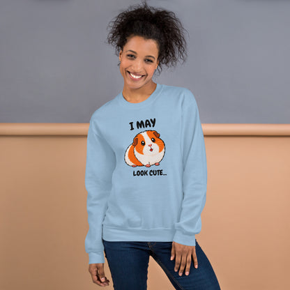 I may look cute sweatshirt