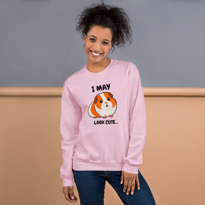 I may look cute sweatshirt