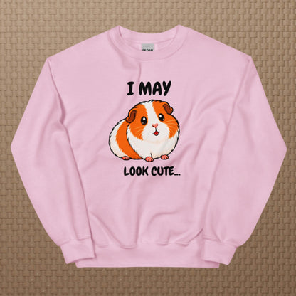 I may look cute sweatshirt