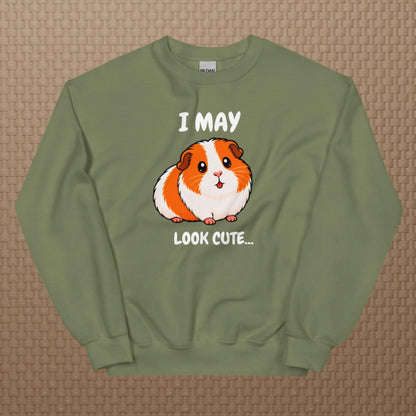 I may look cute sweatshirt
