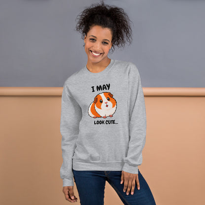 I may look cute sweatshirt