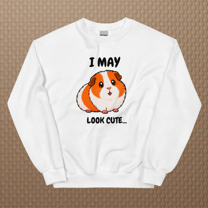 I may look cute sweatshirt