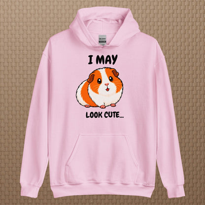 I may look cute hoodie