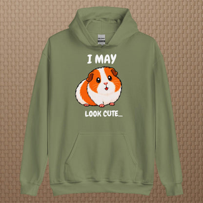 I may look cute hoodie