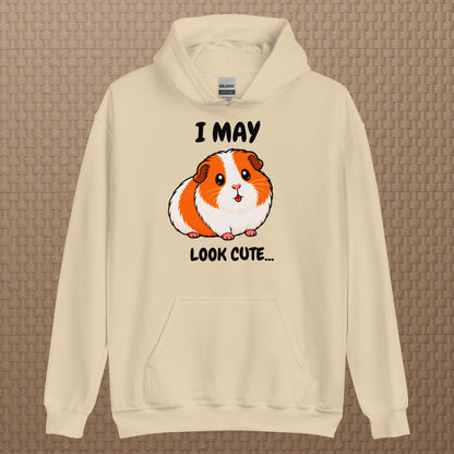 I may look cute hoodie