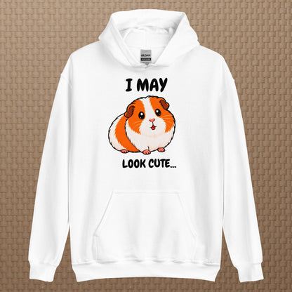 I may look cute hoodie